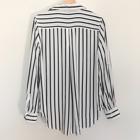 Velvet Heart Elisa Striped Button Down Blouse Sz S - Picture 4 of 7